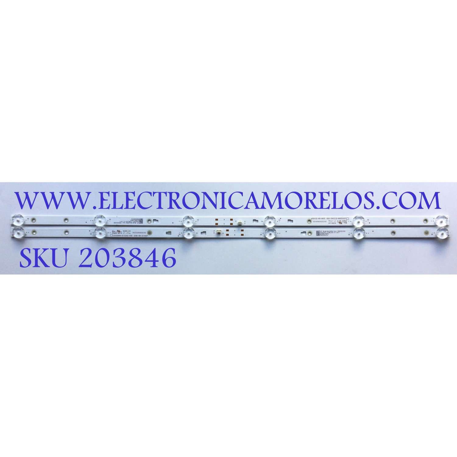 KIT DE LED'S PARA TV INSIGNIA ((2 PIEZAS)) / NUMERO DE PARTE LED32D06-ZC22AG-05D / 30332006003D / 30332006003E / 32000M10 / 210517AF1 / PANEL PT320CT01-1 / MODELO NS-32F202NA22